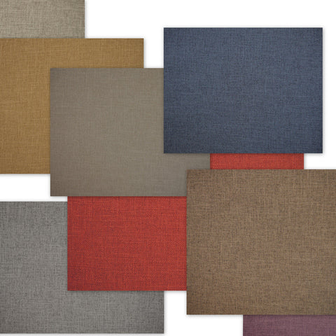 selection of Crisp upholstery fabrics in a variety of colours